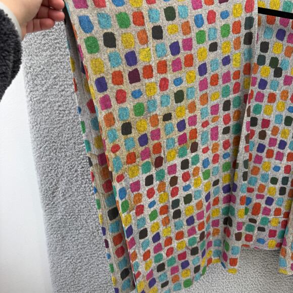 Et'Lois Wrap Cardigan One Size Womens Top Multicolor Rainbow Soft Knit USA Made - Picture 6 of 10